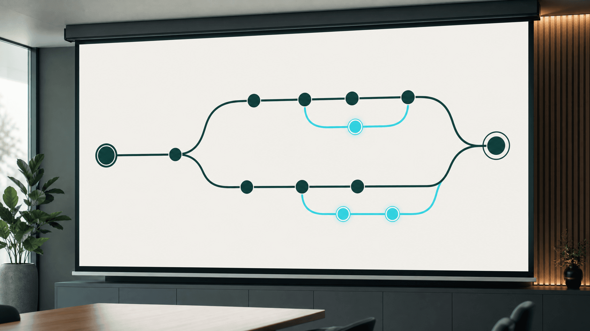 Presentation slide example generated with Branchboard